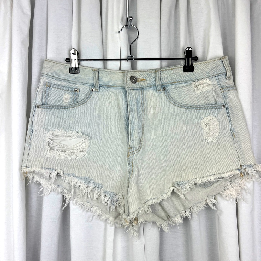 Distressed Cut-Off Short Shorts H&M Size 12